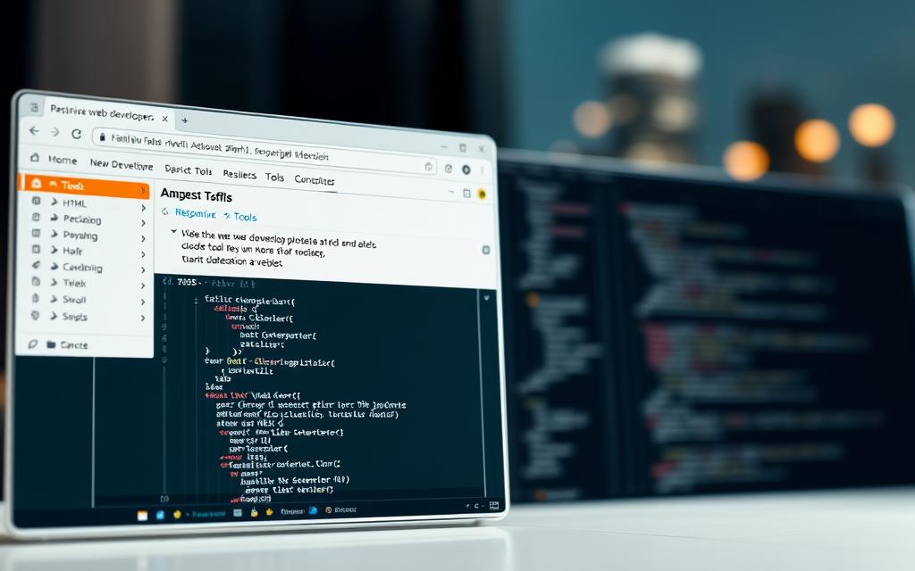 Browser developer tools interface